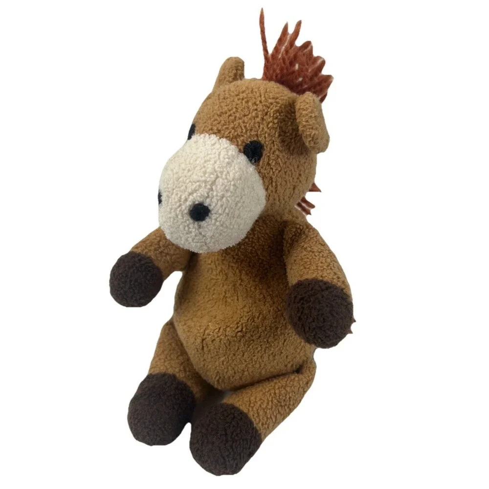 Vintage Stuffed Plush Baby Gap Hazel Horse Pony Brown Beanbag Toy NO sound 7